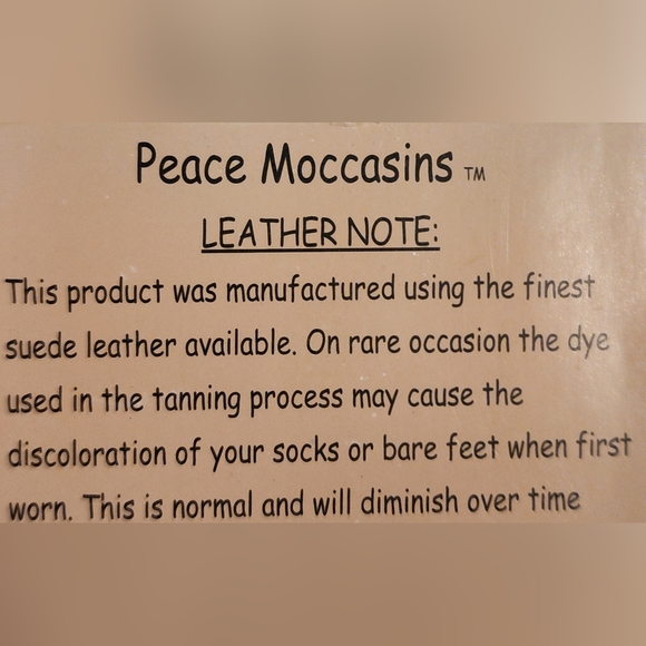 Peace moccasin boots. Ladies size 7. Tan - Picture 2 of 9